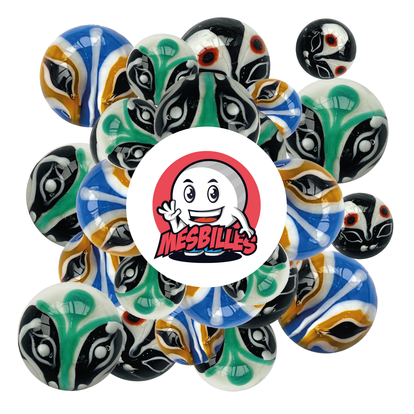 1 Canica Arte Aloa Azul 16 mm