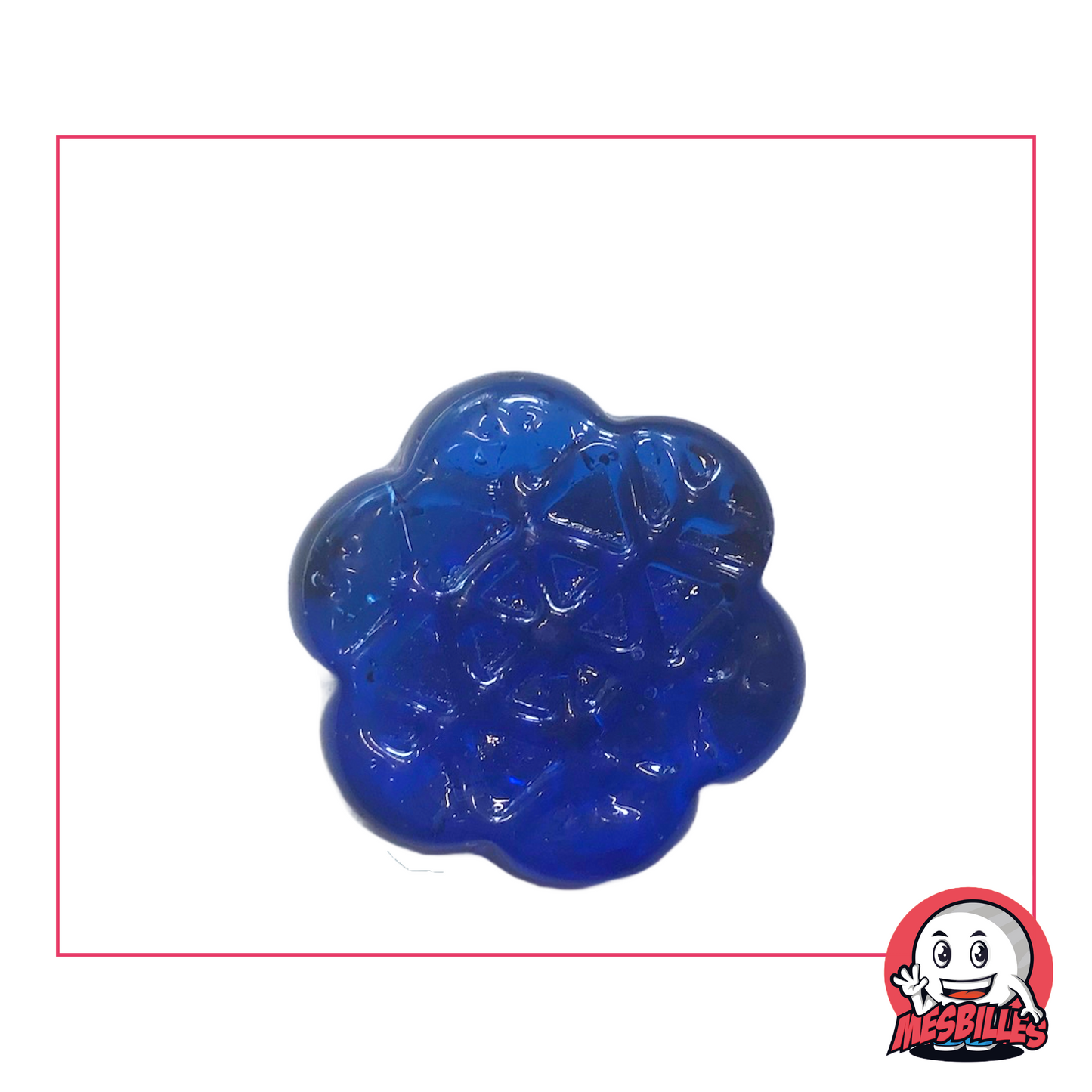 Canica con forma de copo Ideal para ambientes cósmicos o decoraciones heladas pero elegantes