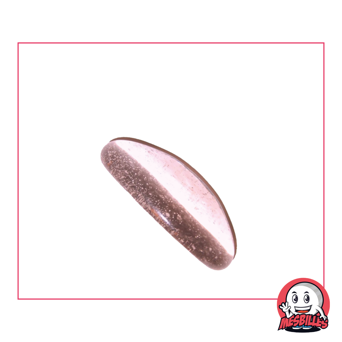 1 Canica Lágrima de Diosa Rosa Claro