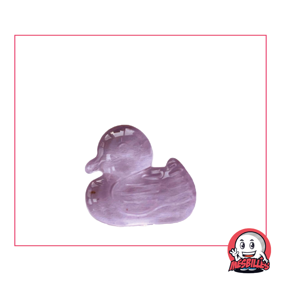 Canica Extraplana Pato Rosa de 25 mm, el flamenco de las Canicas con forma en MisCanicas