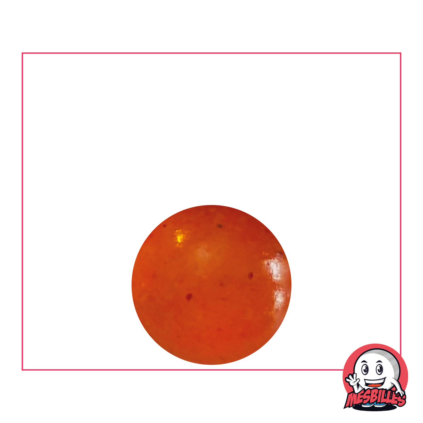 Canica naranja difuminada de 16 mm de cristal | Una dulzura para bolsas de canicas