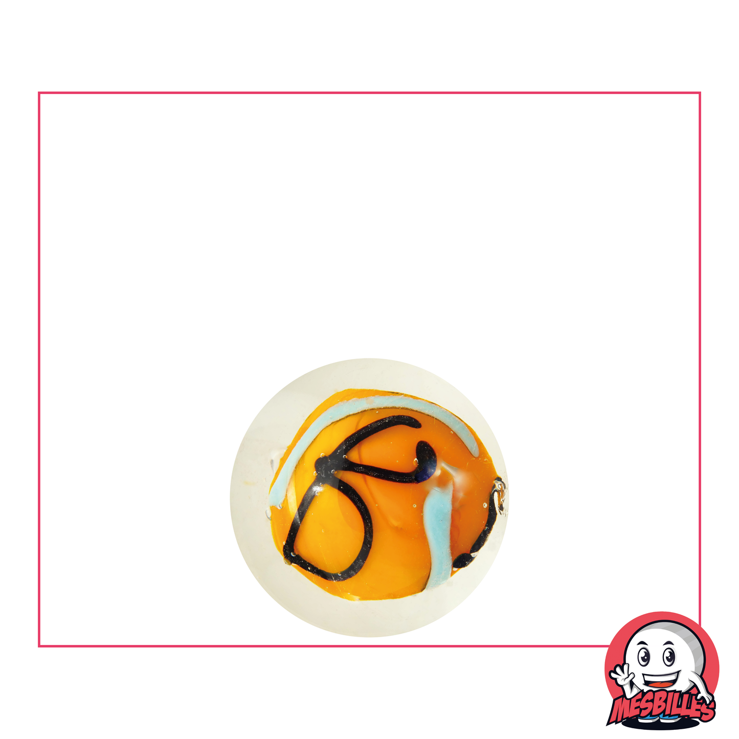 1 Canica Arte Creativo Naranja 16 mm