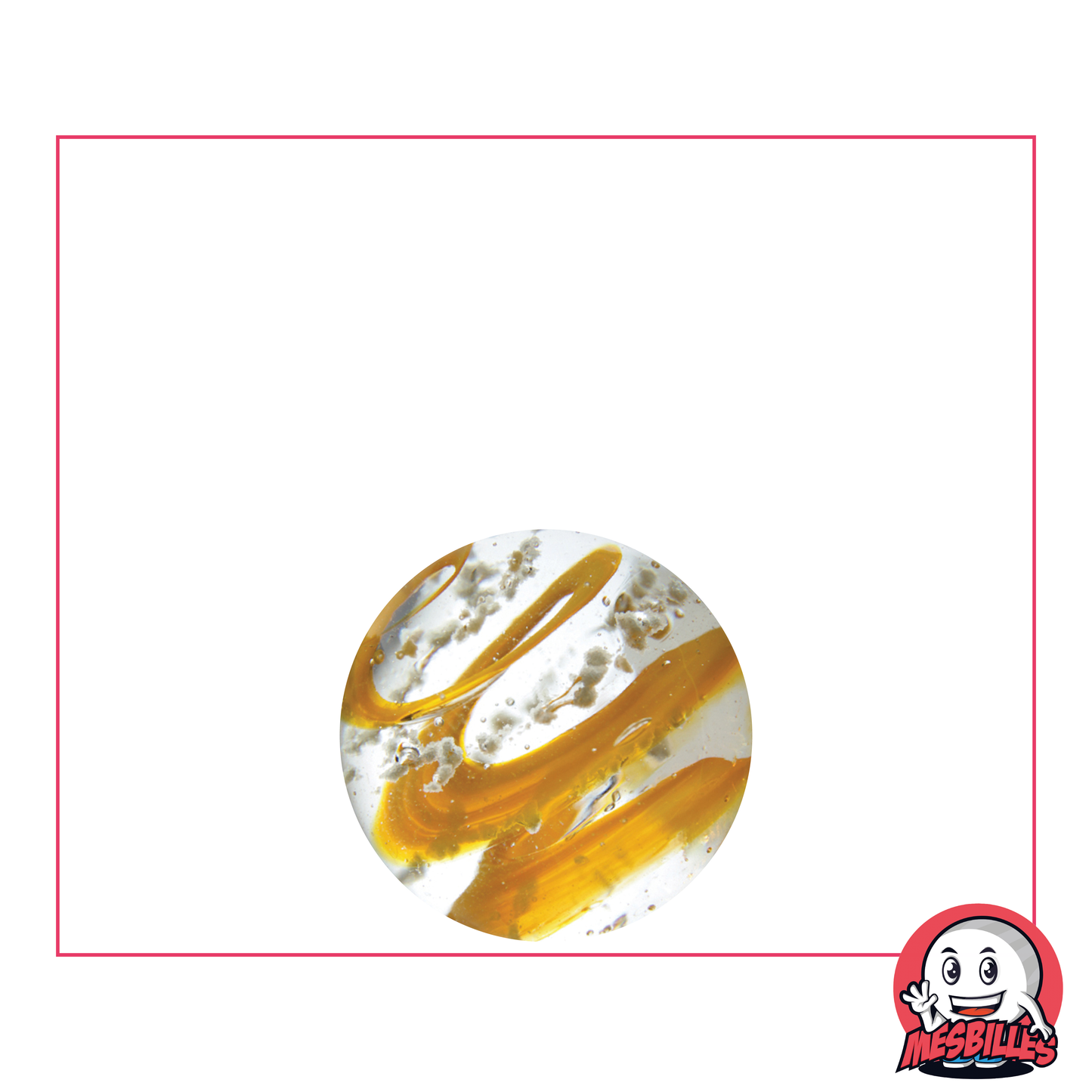 1 Canica Art Tourbillon Fosforescente Naranja 16 mm