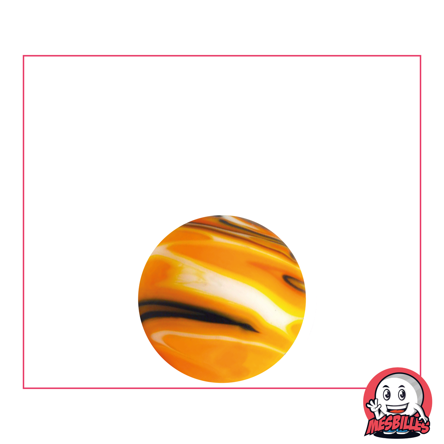 1 Canica Art Tormenta de Arena Naranja 16 mm