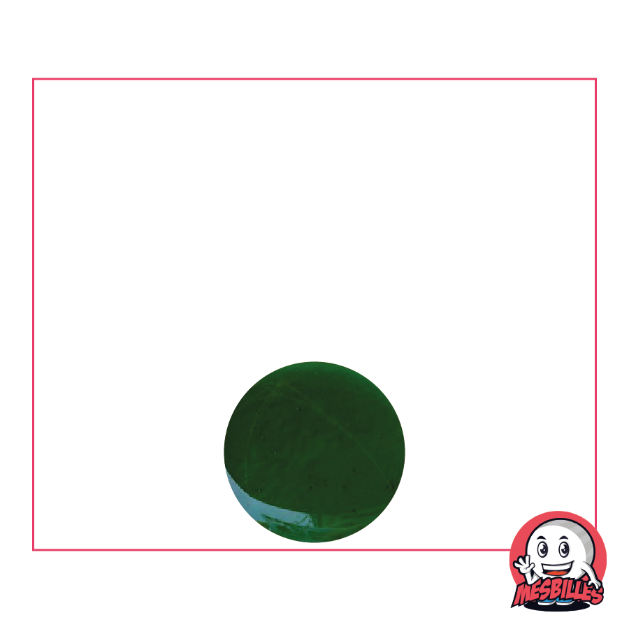 1 Canica Lupa Verde Oscuro 08 mm