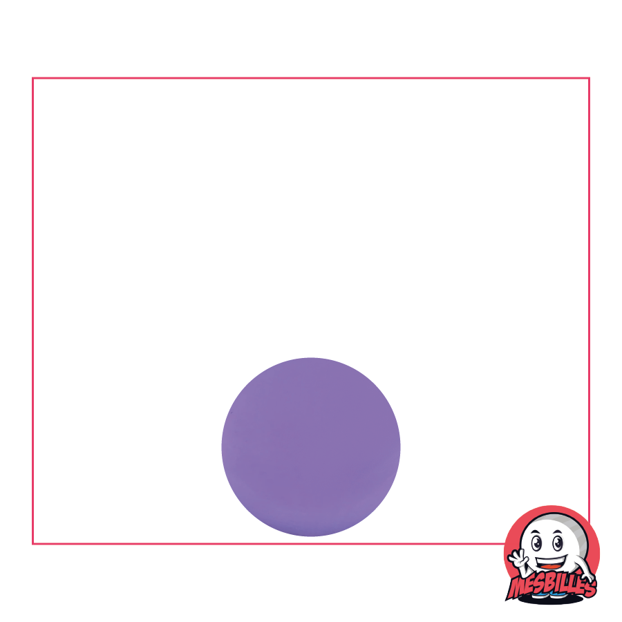 1 Canica Lupa Violeta Claro 10 mm
