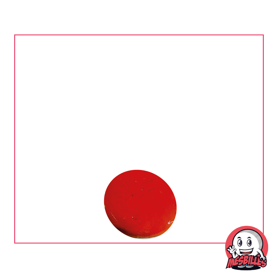 1 Canica Plana 12 mm Luz Naranja