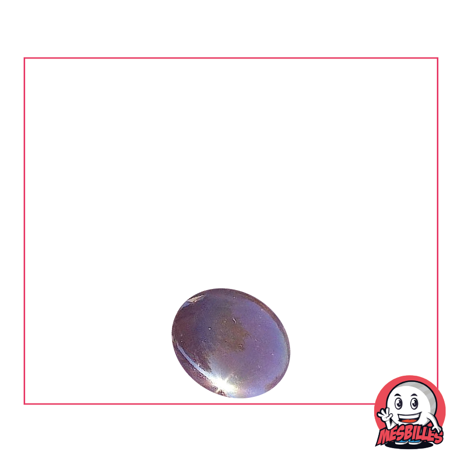 1 Canica Plana 12 mm Brillante Violeta