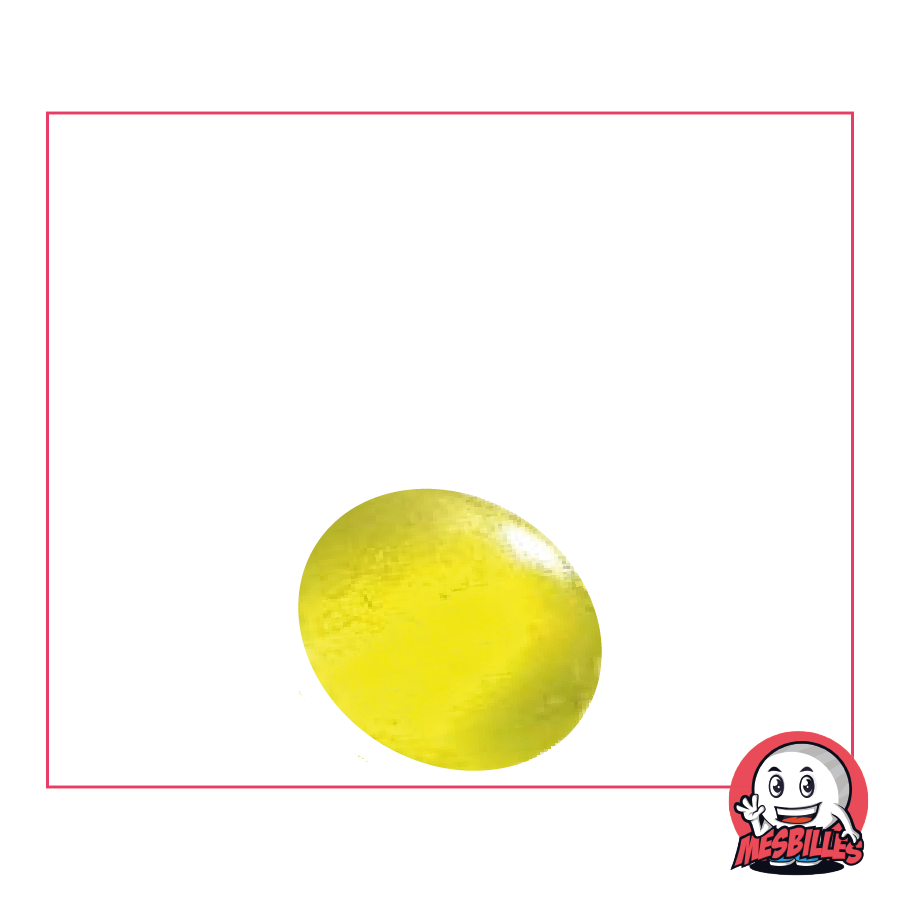 1 Canica plana 18 mm Ámbar Mate