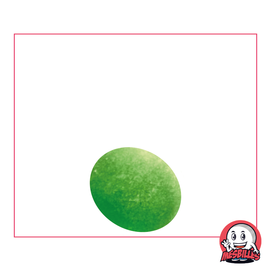 1 Canica Plana Esmerilada Verde Oscura 18 mm