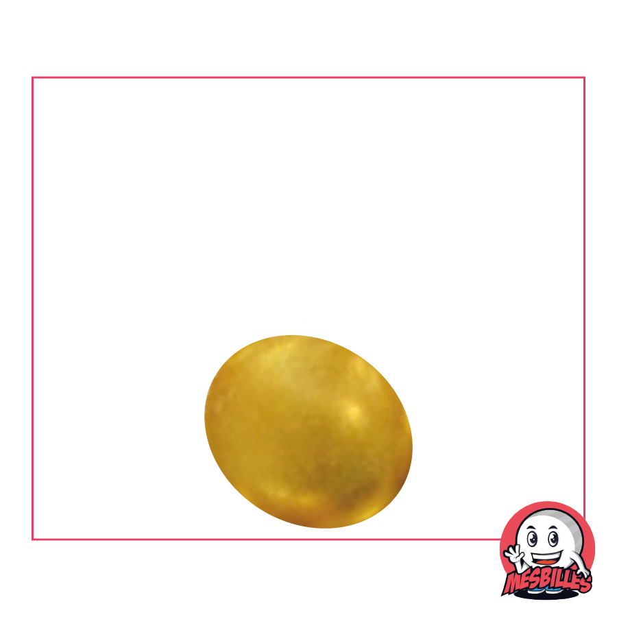 1 Canica plana 18 mm Metalizado Dorado