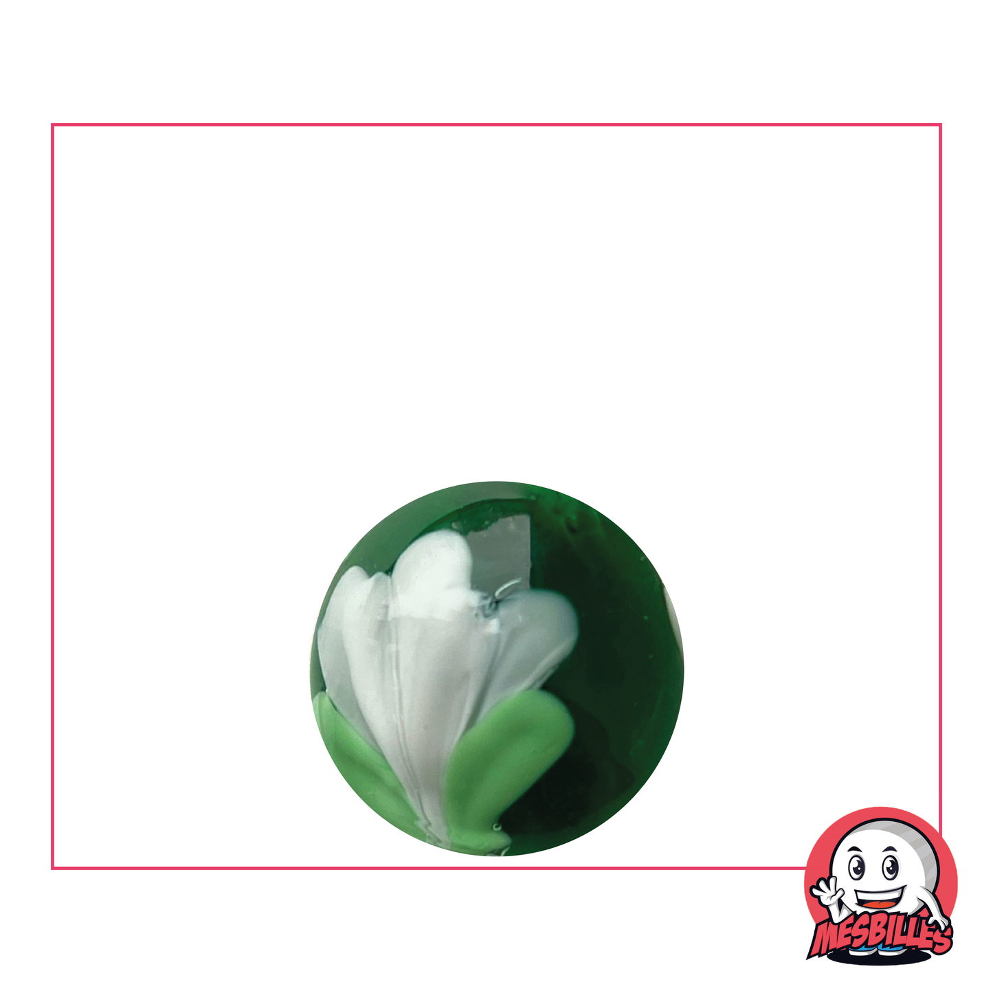 1 Canica Art Tulipán Verde 16 mm
