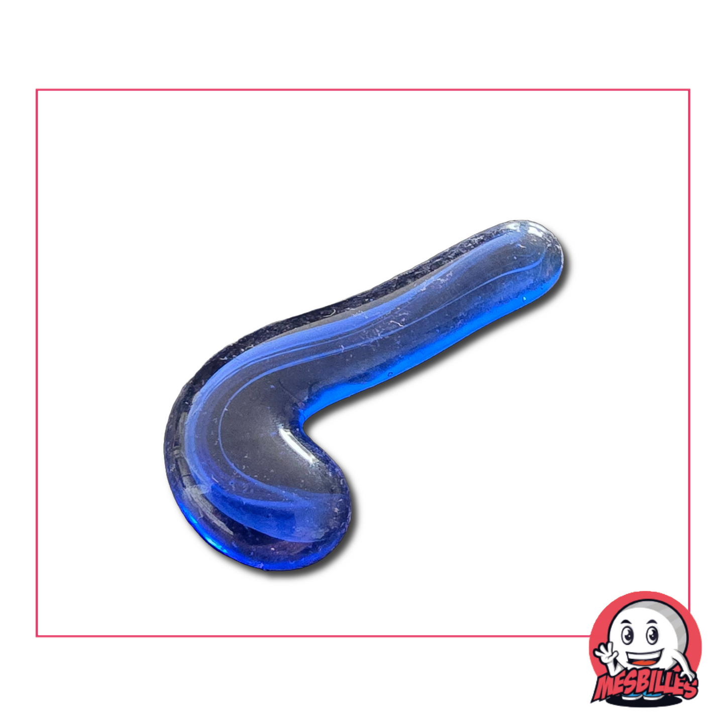 Canica plana Virevolte Azul Noche – Forma única y color azul oscuro