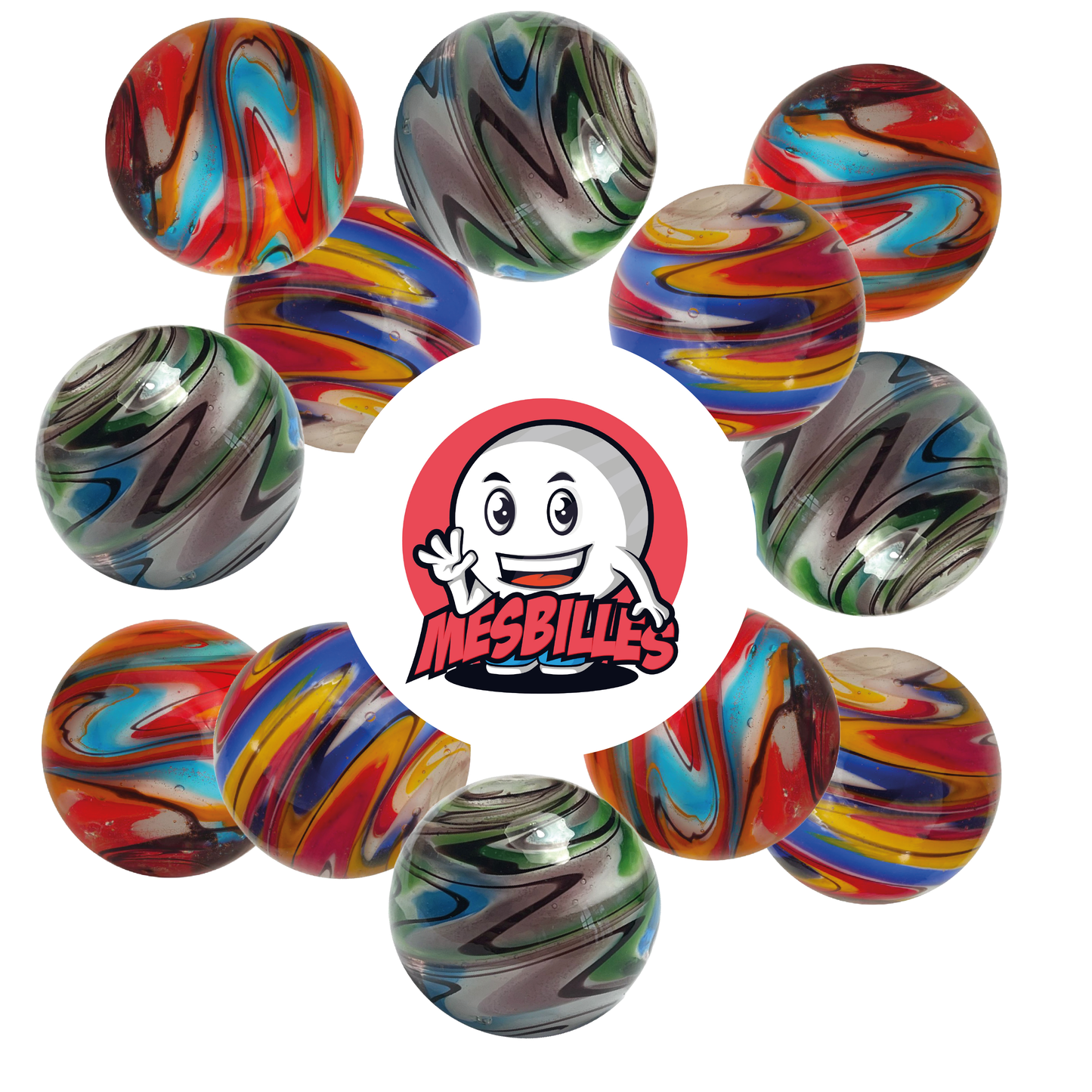 1 Canica Art Speedy Flash Turquesa 25 mm