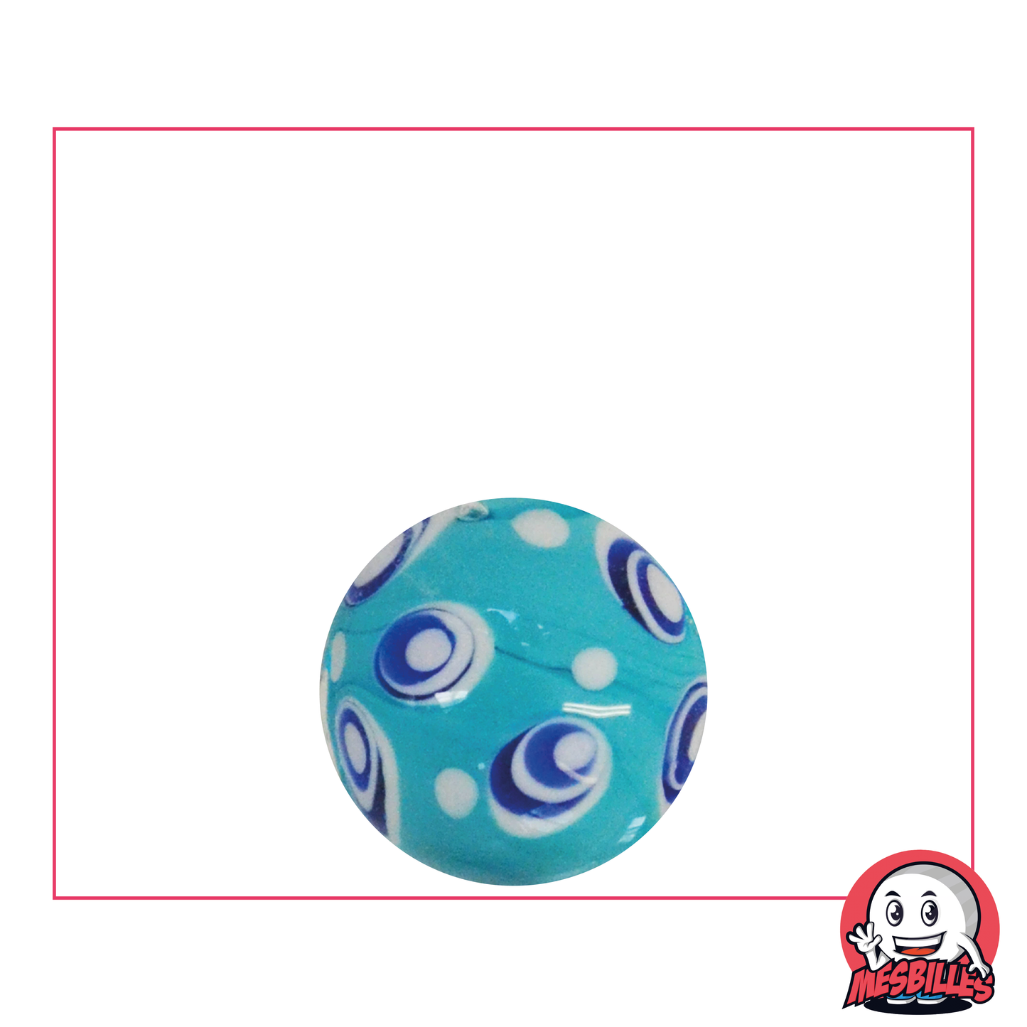 1 Canica Art Burbuja Azul 16 mm