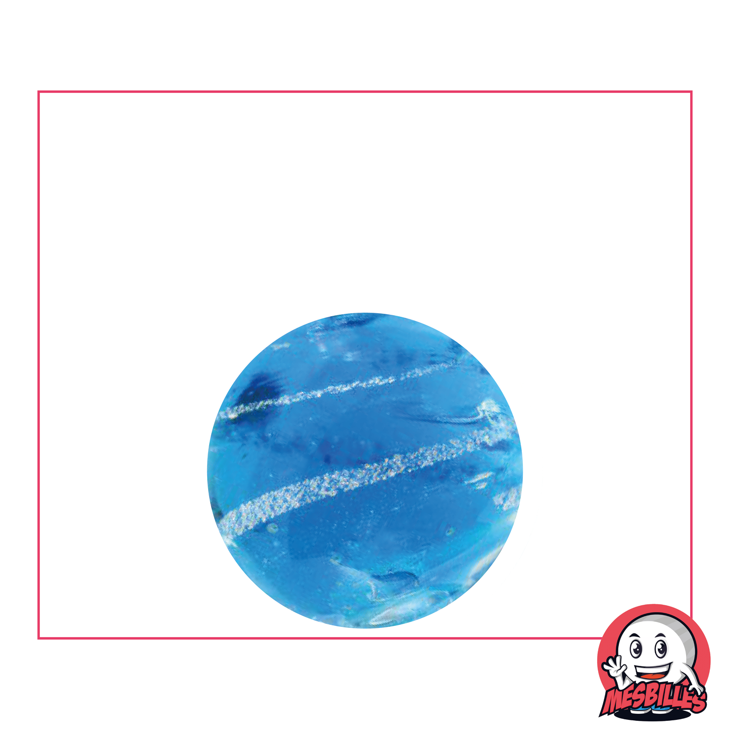 1 Canica Arte Celeste Turquesa 25 mm