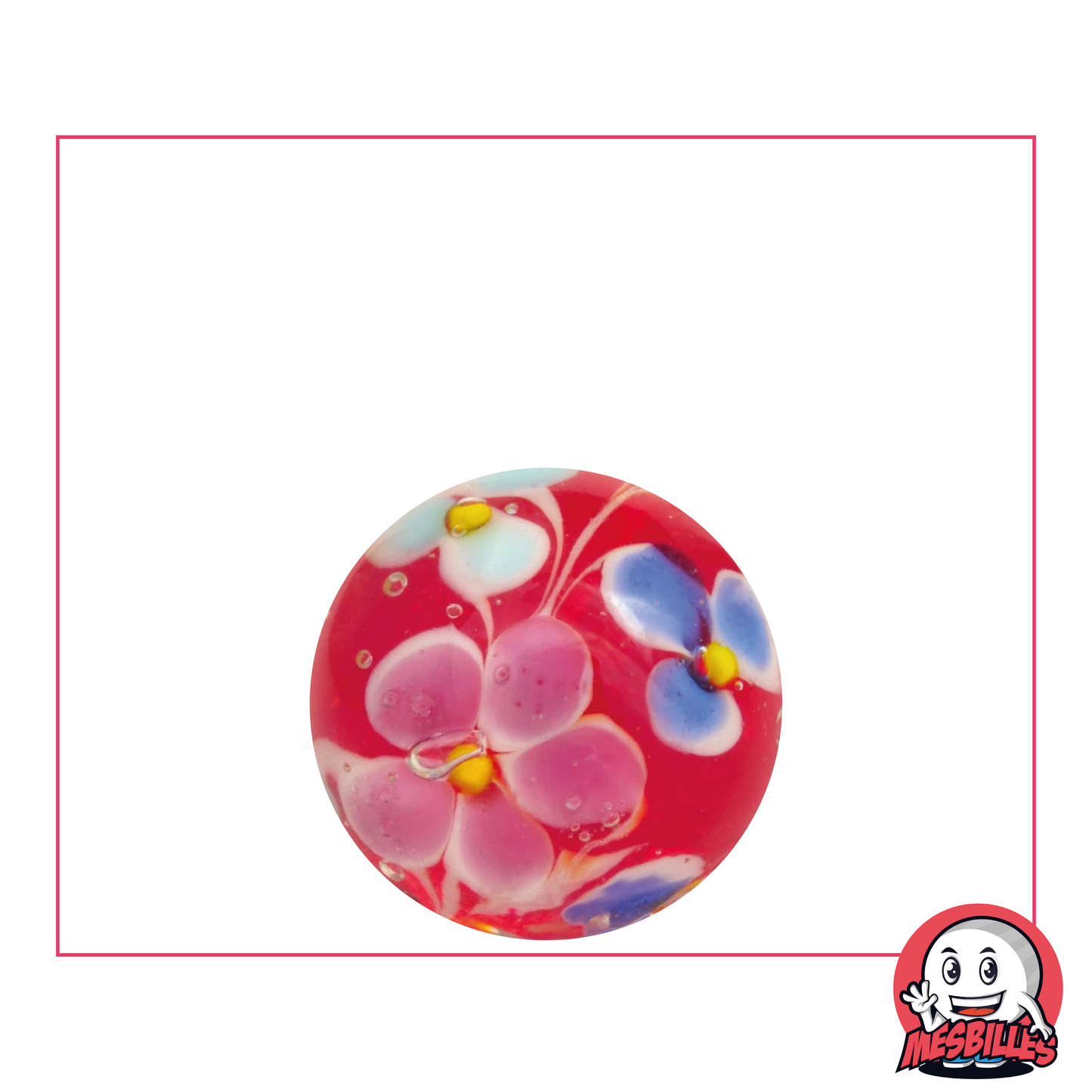 1 Canica Art Daisy Rouge 22 mm