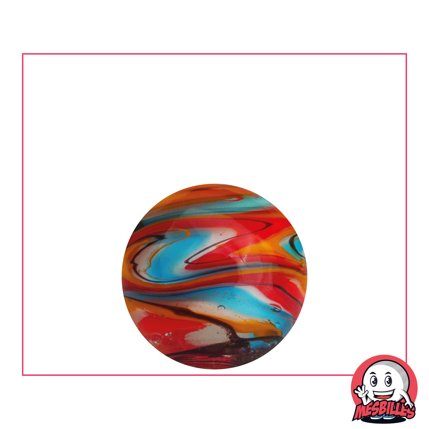 Canica Speedy Flash Turquesa 22 mm, múltiples rayas, mayoritariamente turquesa: una elección versátil