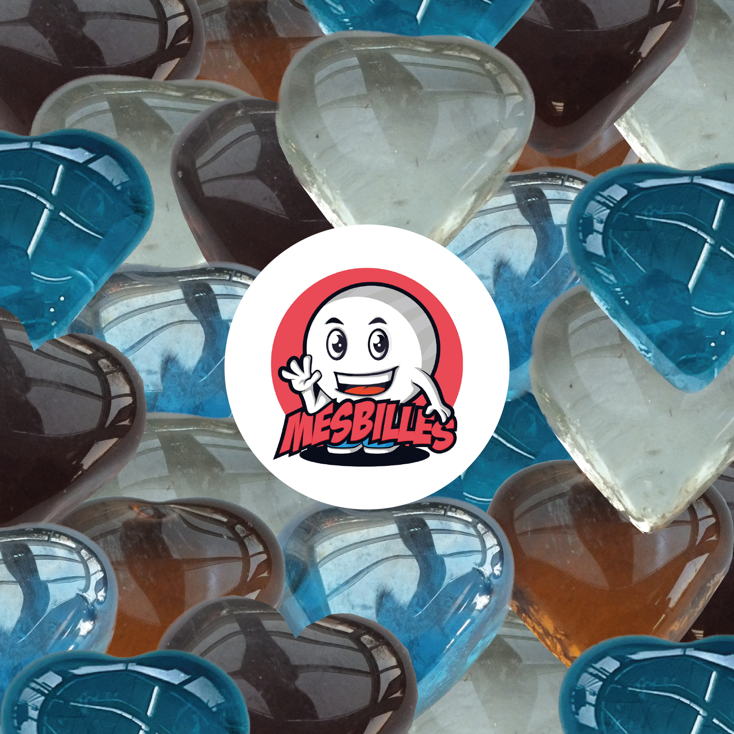 1 Canica Corazón Dulce Ámbar Noche