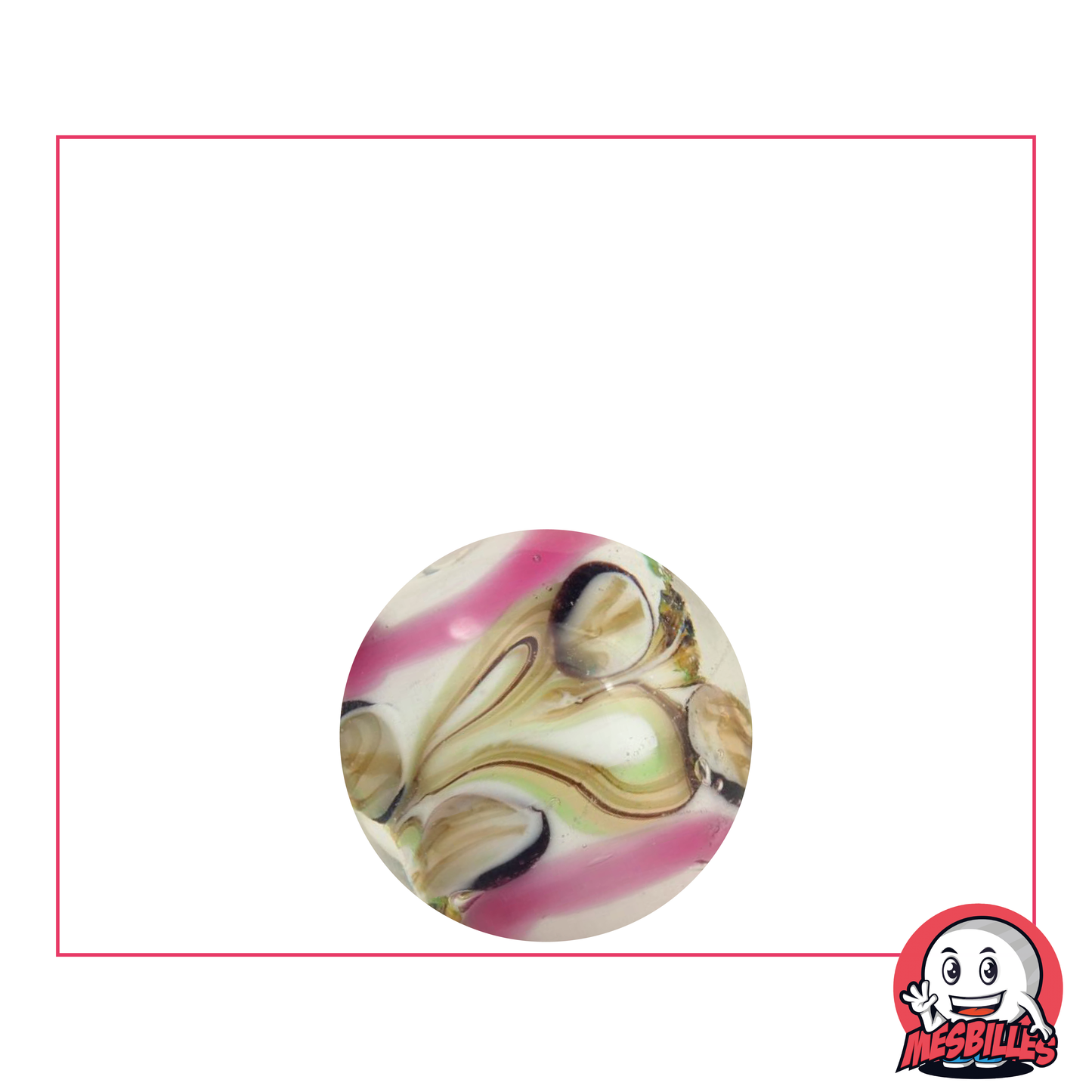 1 Canica Art Pastel Rosa 16 mm