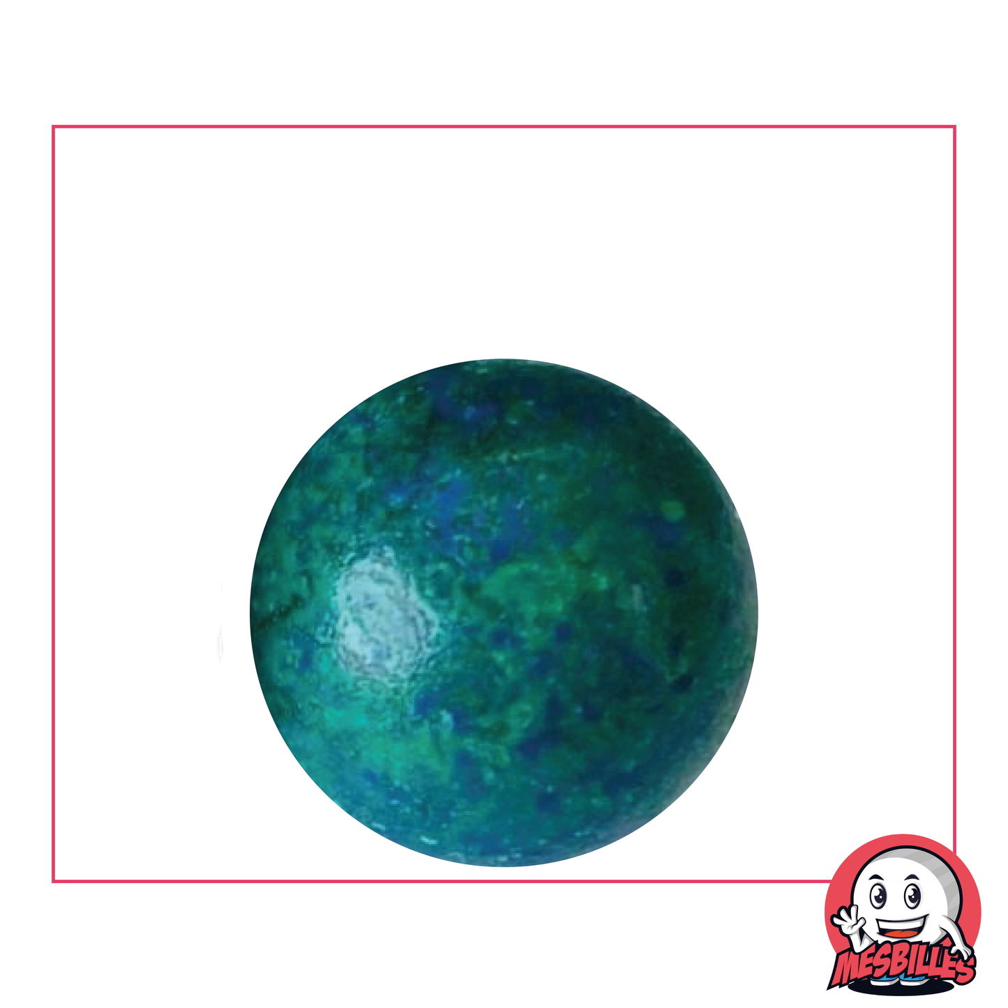 1 Canica Planeta Azul 25 mm