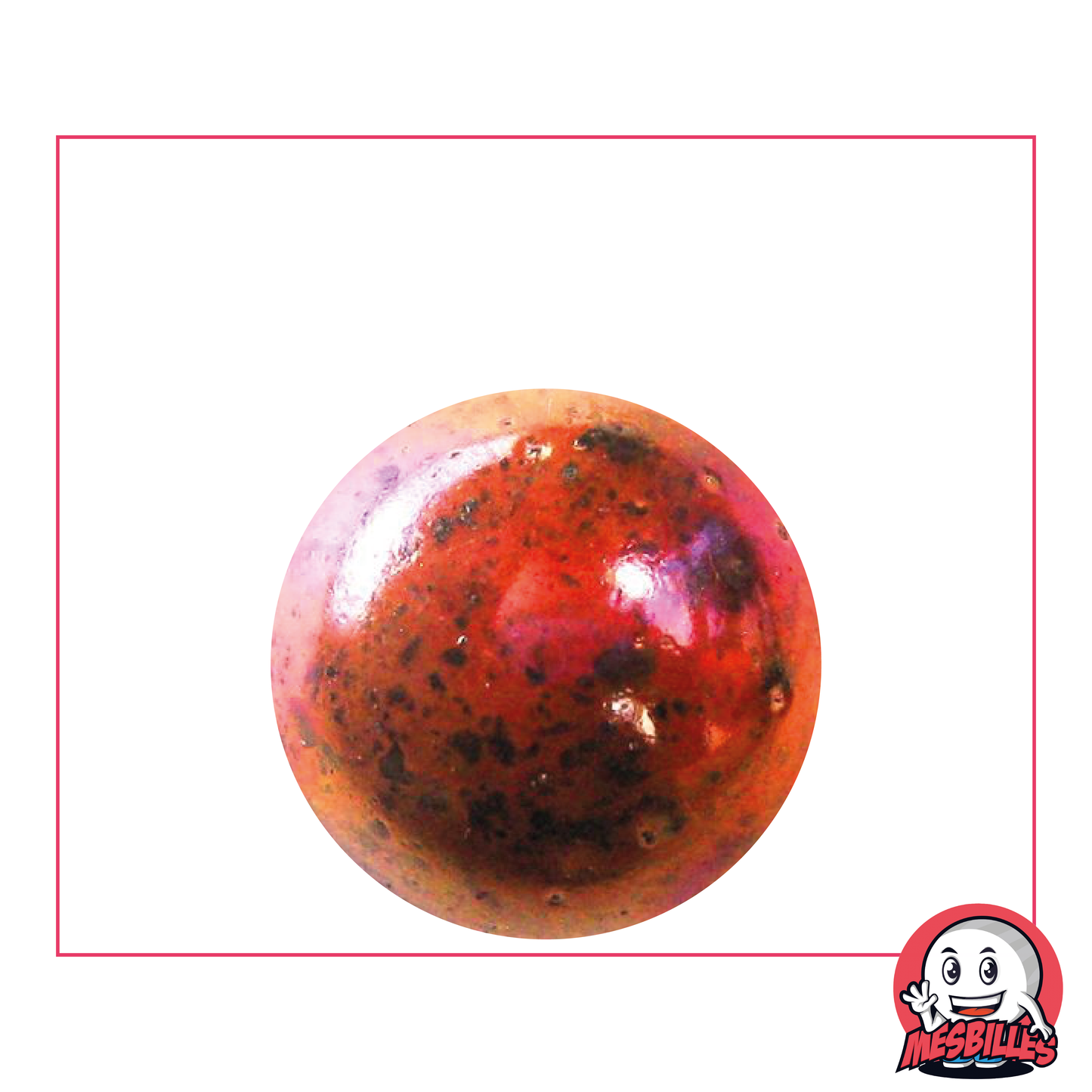 1 Canica Planeta Rojo 25 mm