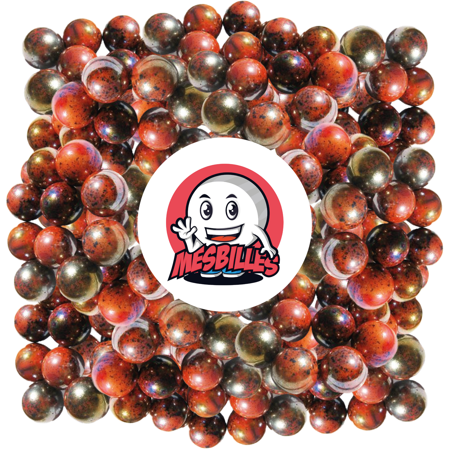 1 Canica Planeta Rojo 25 mm