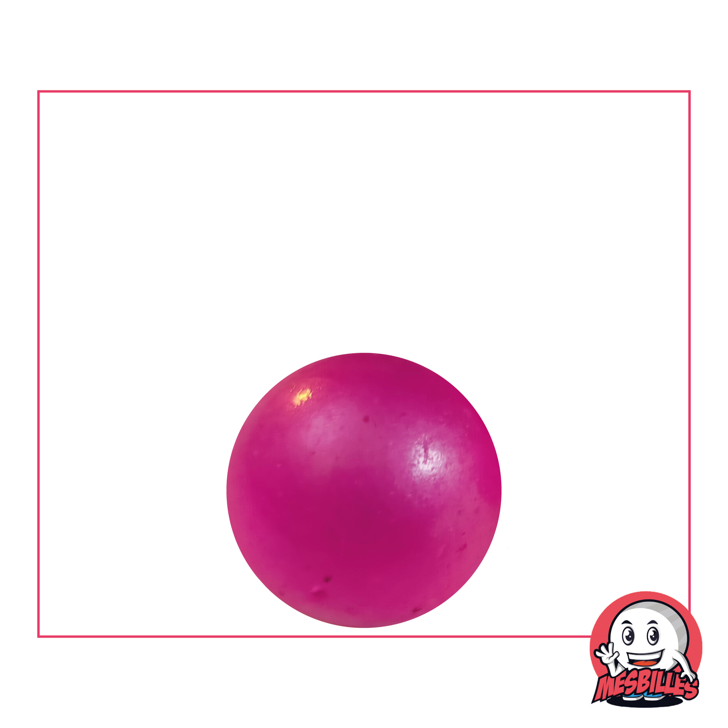Canica rosa difuminada de 16 mm de cristal | Una dulzura para bolsas de canicas