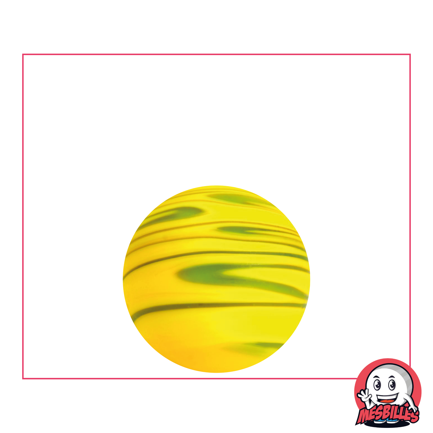 1 Canica Art Tormenta de Arena Amarillo 22 mm