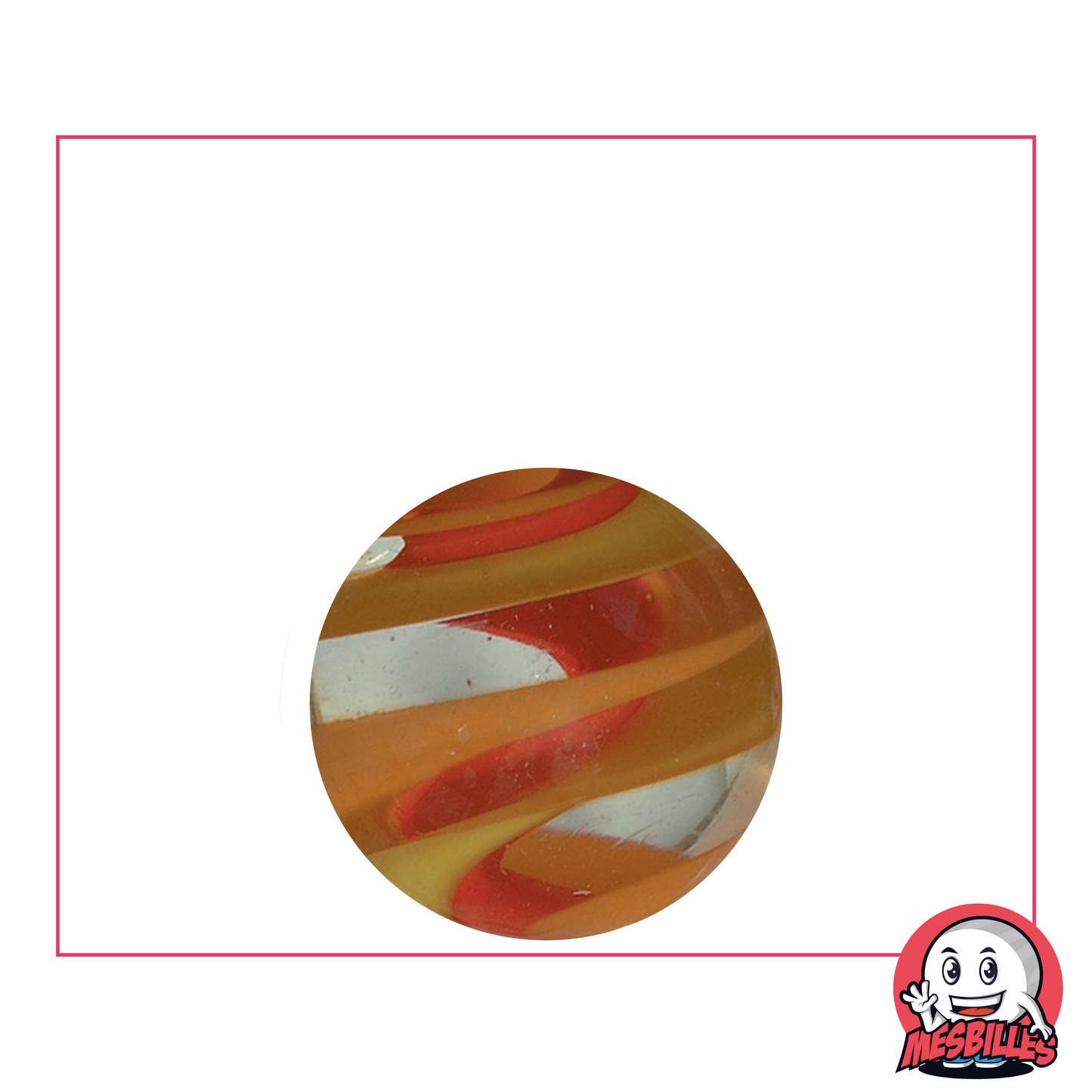 1 Canica Art Spirala Roja 22 mm