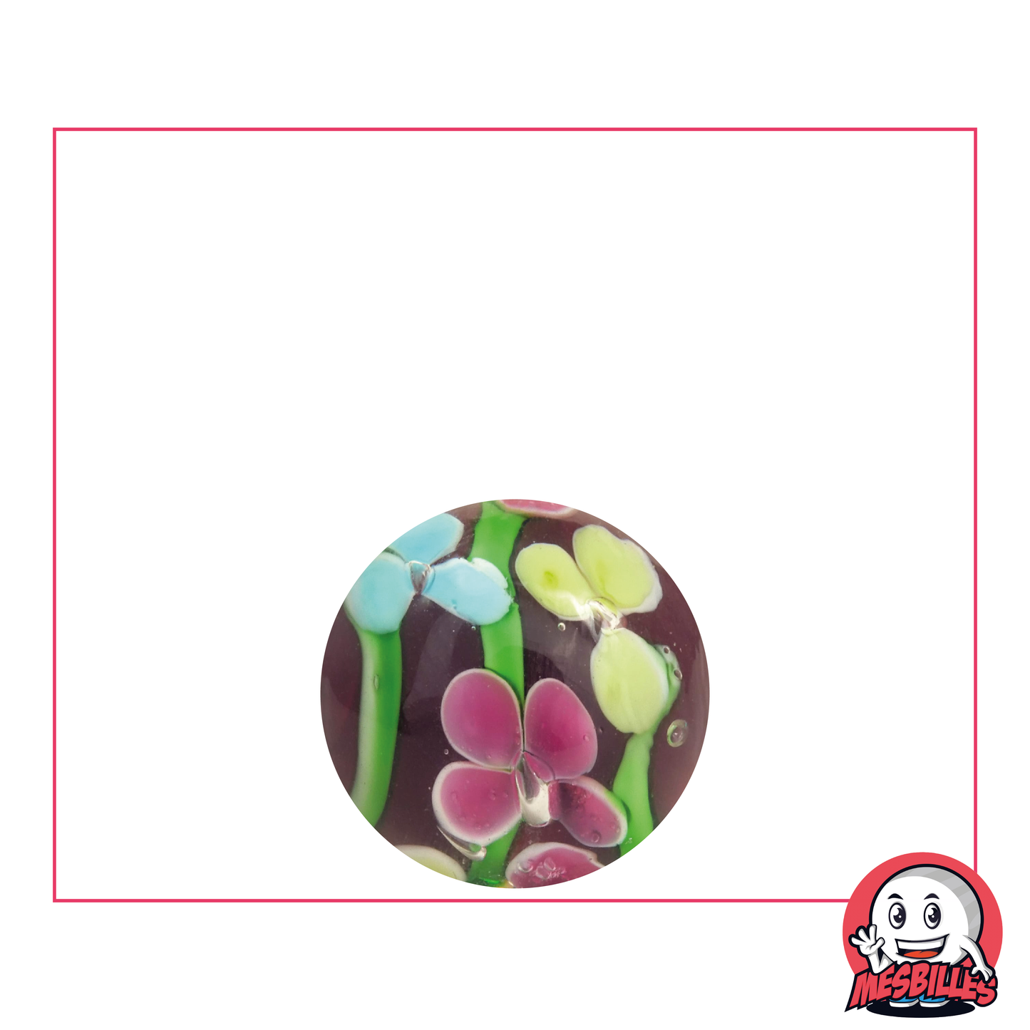1 Canica Art Tige Florido Violeta 16 mm
