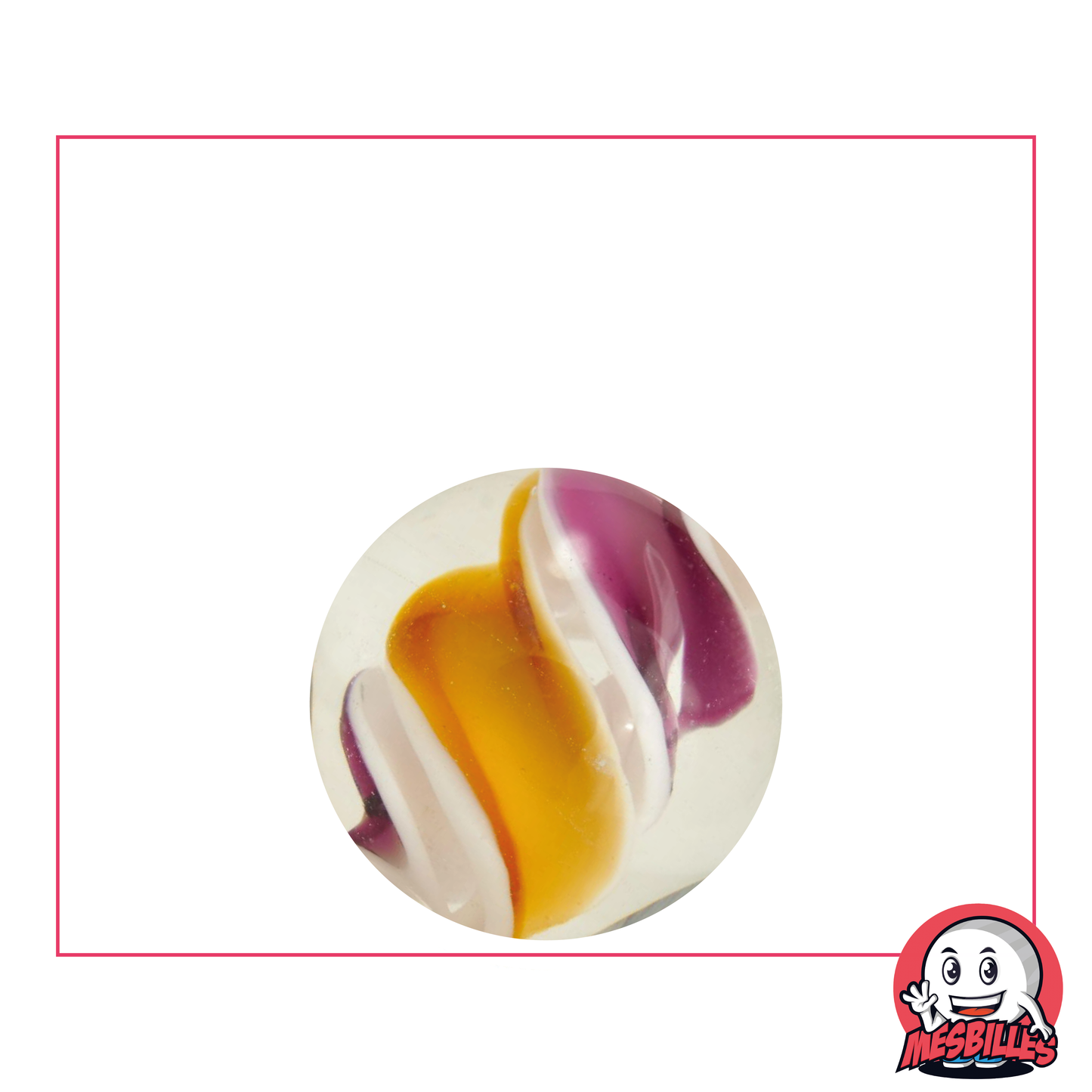 1 Canica Art Tornado Naranja 22 mm