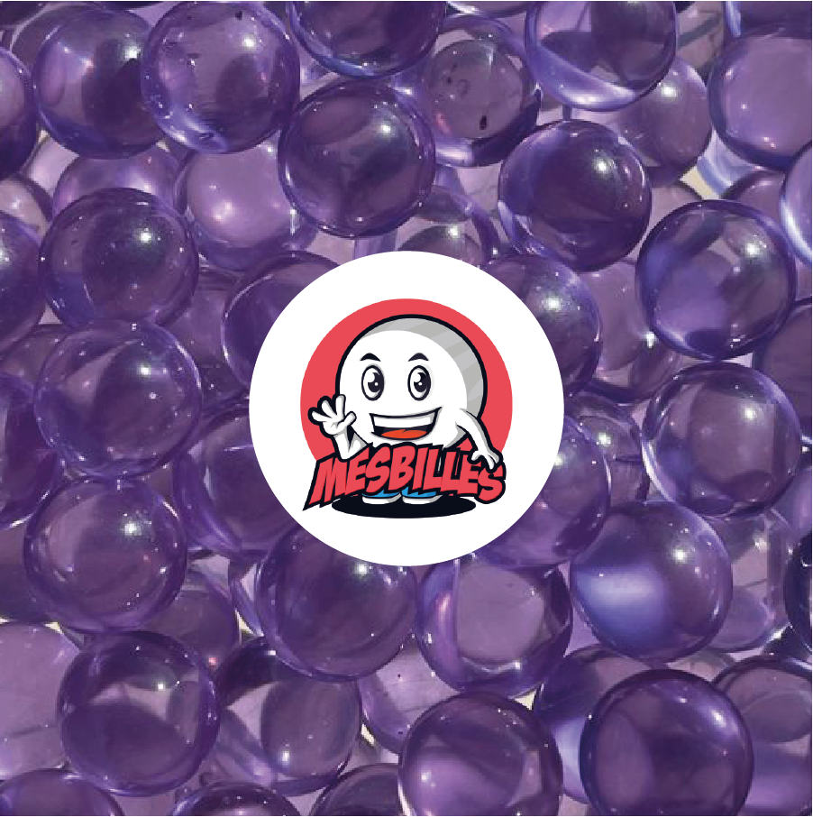 1 Canica Lupa Violeta Claro 10 mm