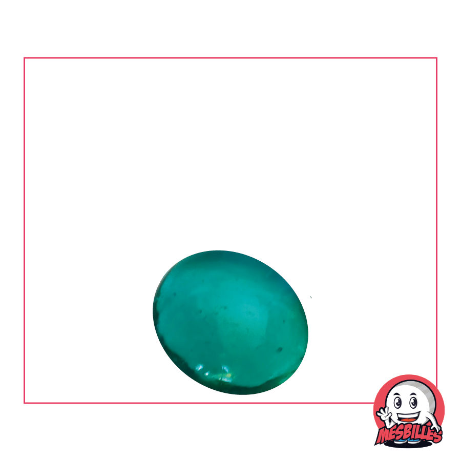 1 Canica Plana Luz Azul Pato 18 mm