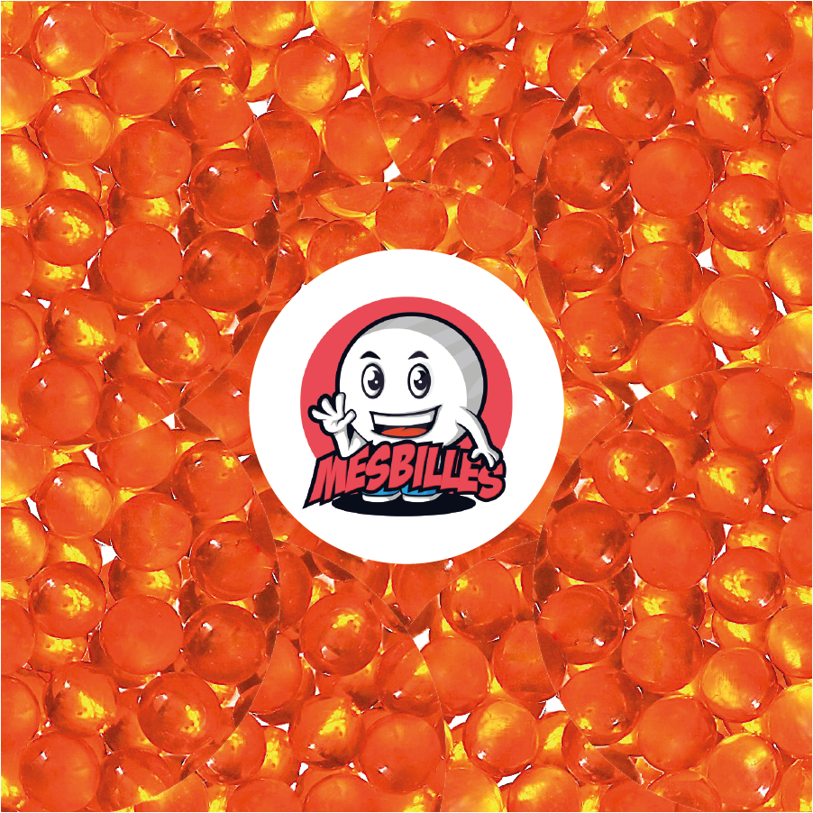 1 Canica Luz Naranja 06 mm
