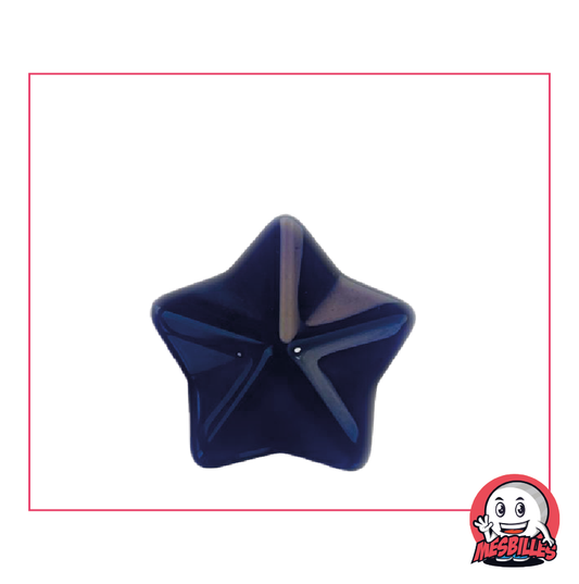 Canica Extraplana Arapède Azul Noche en Vidrio Translúcido - Decoración y Juego - MisCanicas