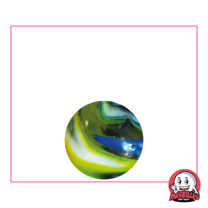 Canica Speedy Amarilla 16 mm, la fórmula 1 de los juegos infantiles en color mostaza
