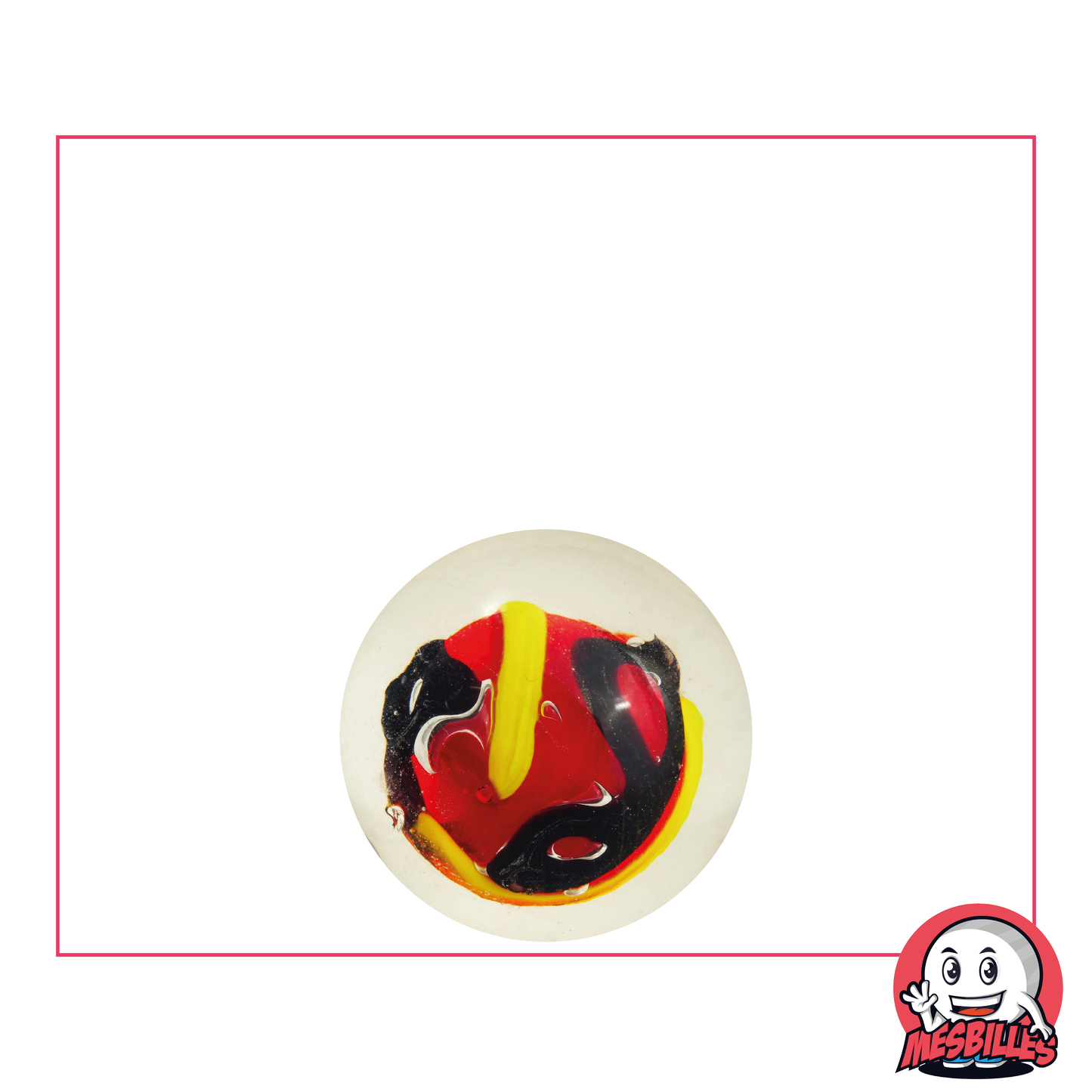 1 Canica Arte Creativo Rojo 16 mm