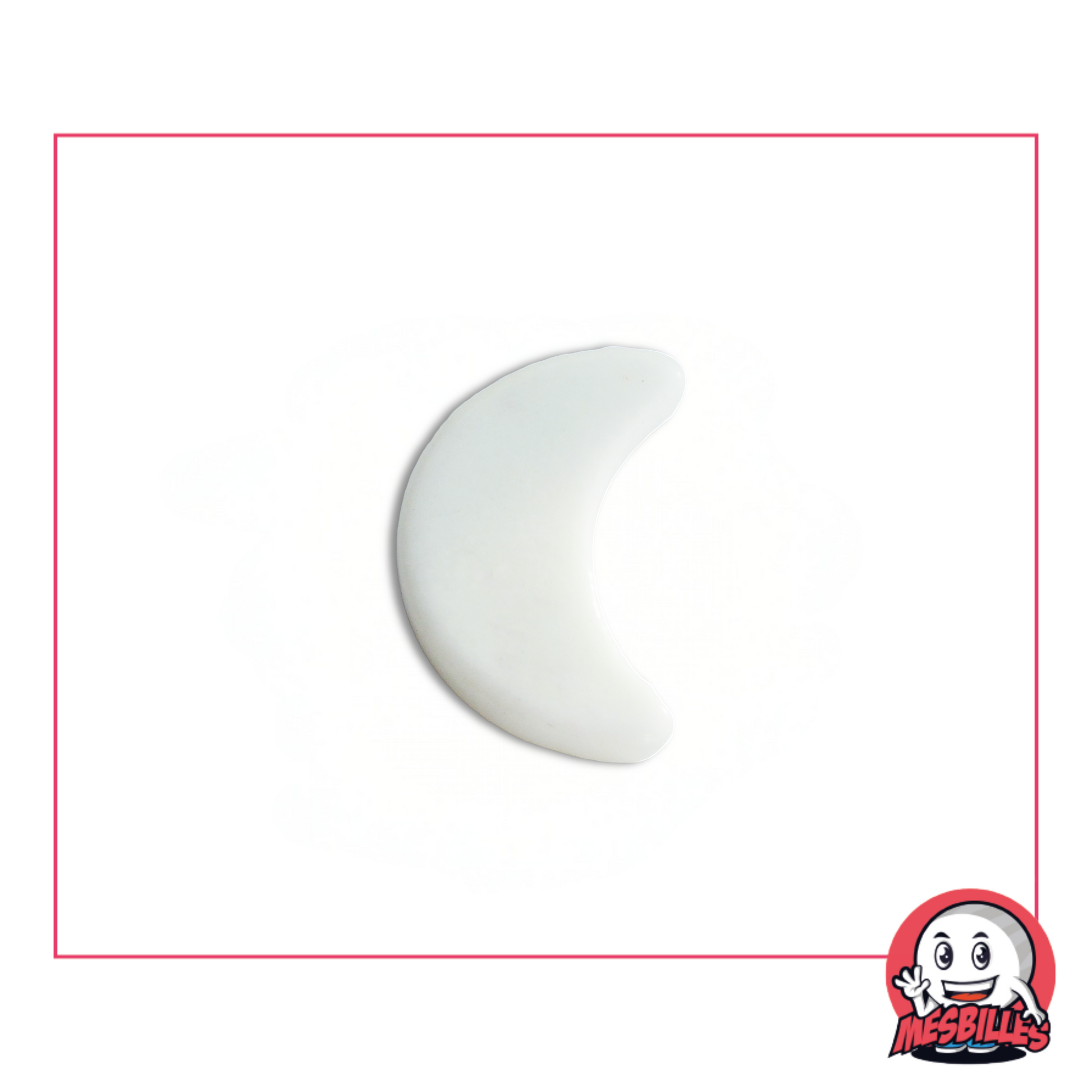 1 Canica Luna Perla Blanca Extra Plana