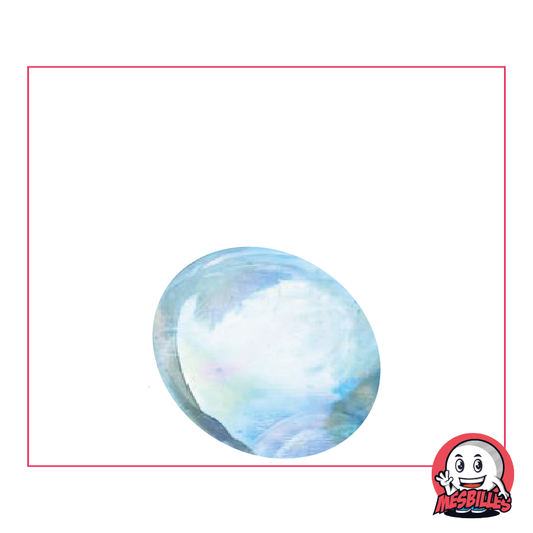 1 Canica Plana Irisada Cristal 30 mm