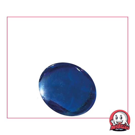 1 Canica Plana Irisada Azul Noche 30 mm
