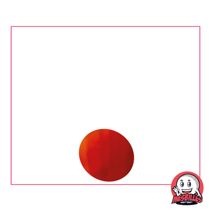 1 Canica Plana 12 mm Irisada Naranja
