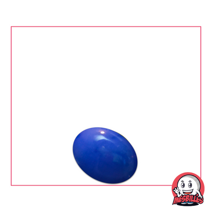1 Canica Plana 12 mm Perla Azul