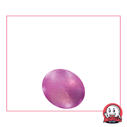 1 Canica Plana Metalizada Rosa 18 mm