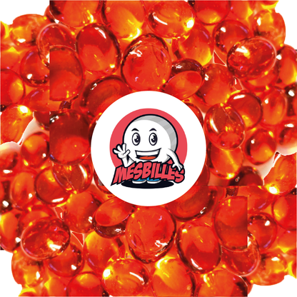 1 Canica Plana 12 mm Luz Naranja