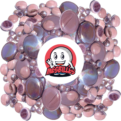 1 Canica Plana 12 mm Brillante Violeta