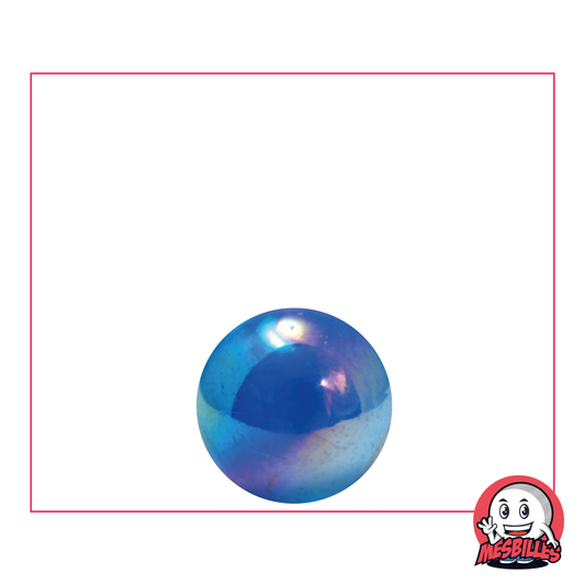 Canica Irisada 14 mm Azul, la luz en la punta de los dedos