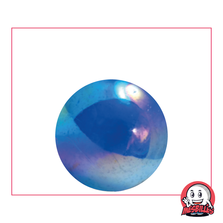 Canica Irisada Azul 25 mm - Surfea en una ola de diversión | MisCanicas