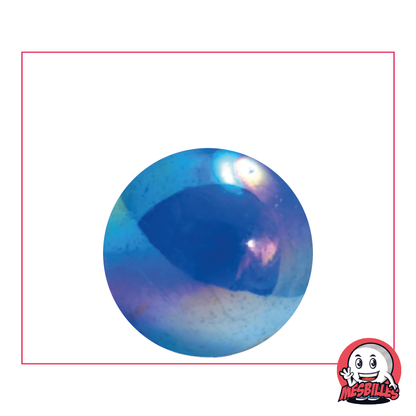 Canica Irisada Azul 25 mm - Surfea en una ola de diversión | MisCanicas