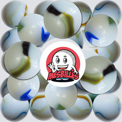 Gros plan d’une bille porcelaine blanche 22 mm, élégante et durable